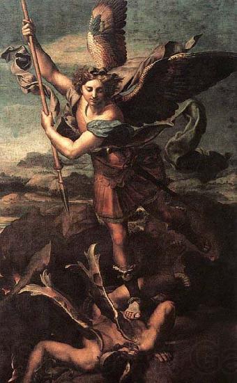 RAFFAELLO Sanzio St Michael and the Satan Germany oil painting art